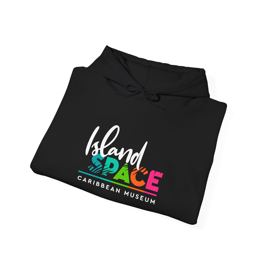 Island SPACE Caribbean Museum Hoodie – Colorful Logo Pullover