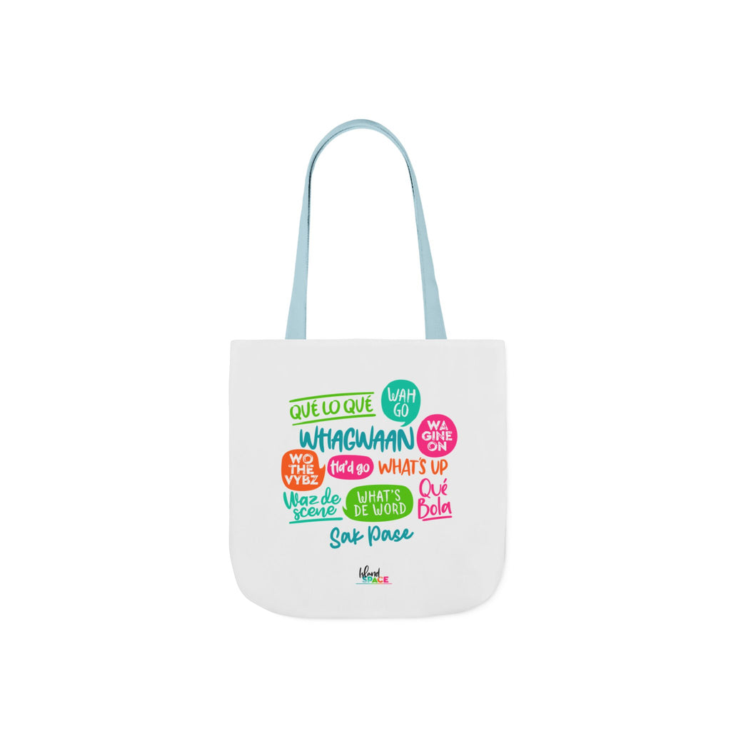 What's Up Colorful Speech Bubble Canvas Tote