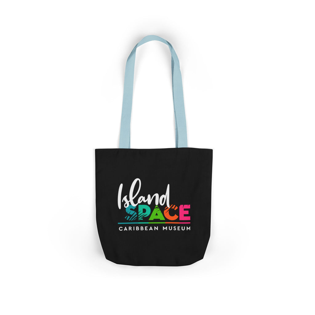 Island Space Caribbean Museum Canvas Tote Bag — Colorful Logo Beach Market Tote