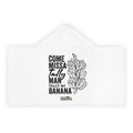 Youth Hooded Towel — "Come Missa Tally Man Tally Mi Banana" Jamaican Banana Print