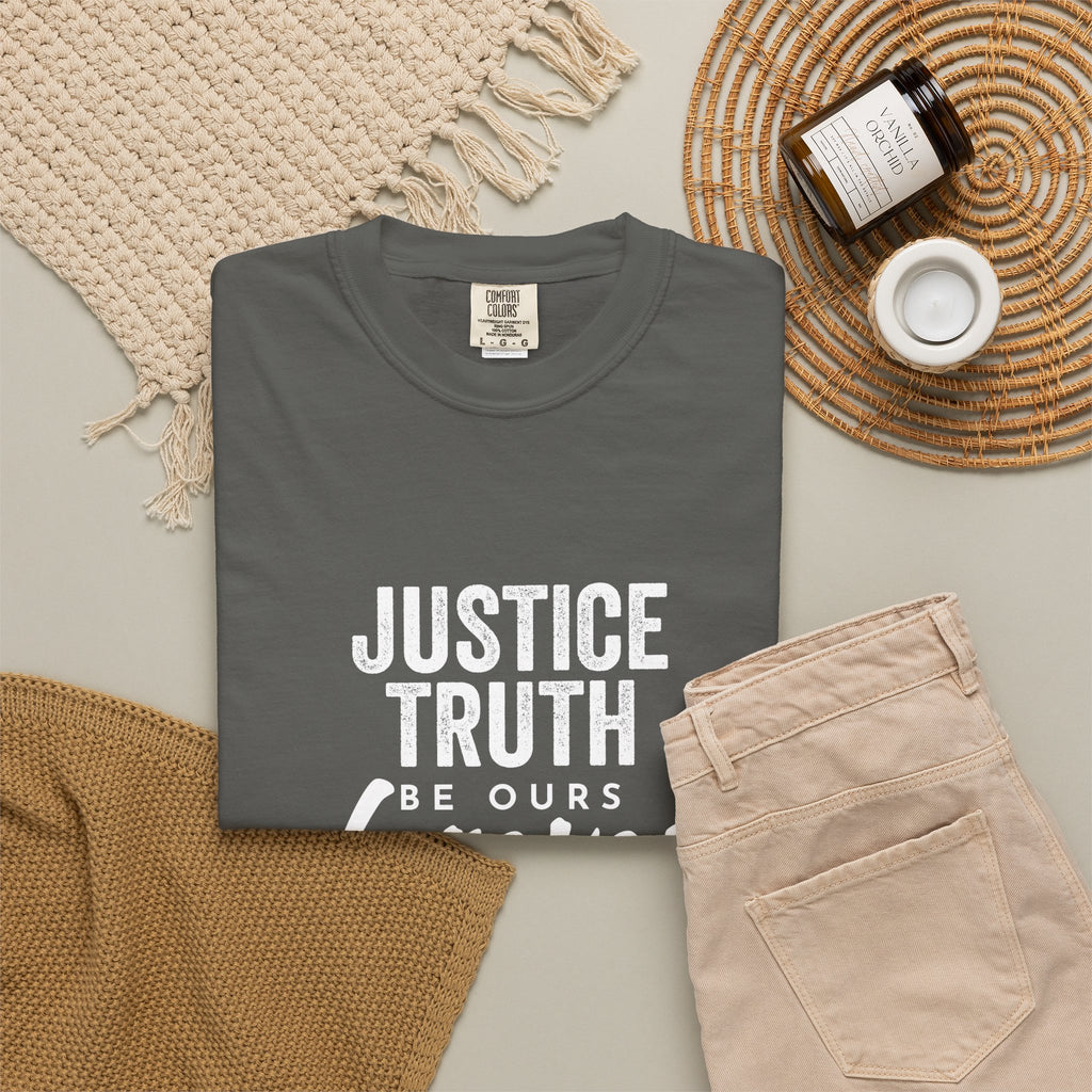 Jamaica Love T-Shirt — "Justice, Truth Be Ours Forever" Graphic Tee