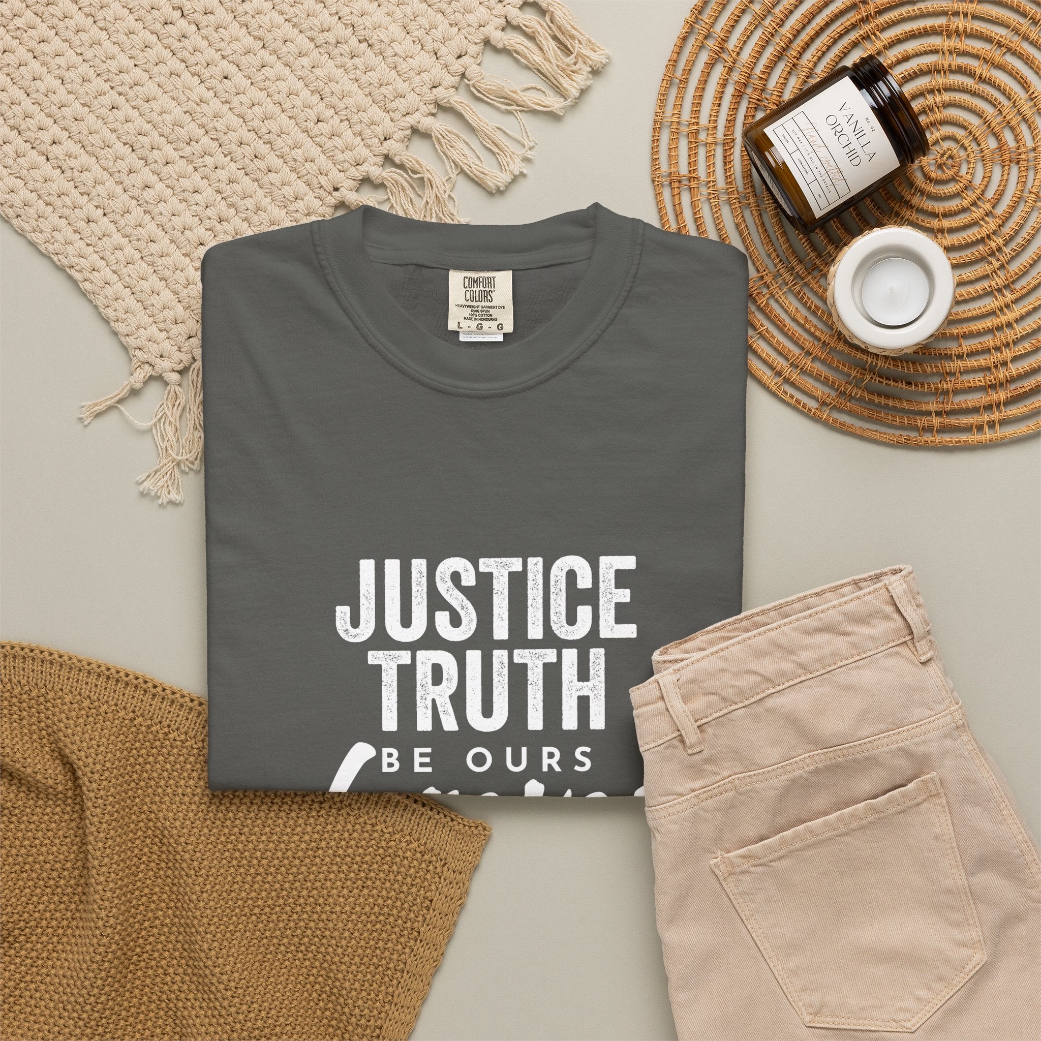 Jamaica Love T-Shirt — "Justice, Truth Be Ours Forever" Graphic Tee