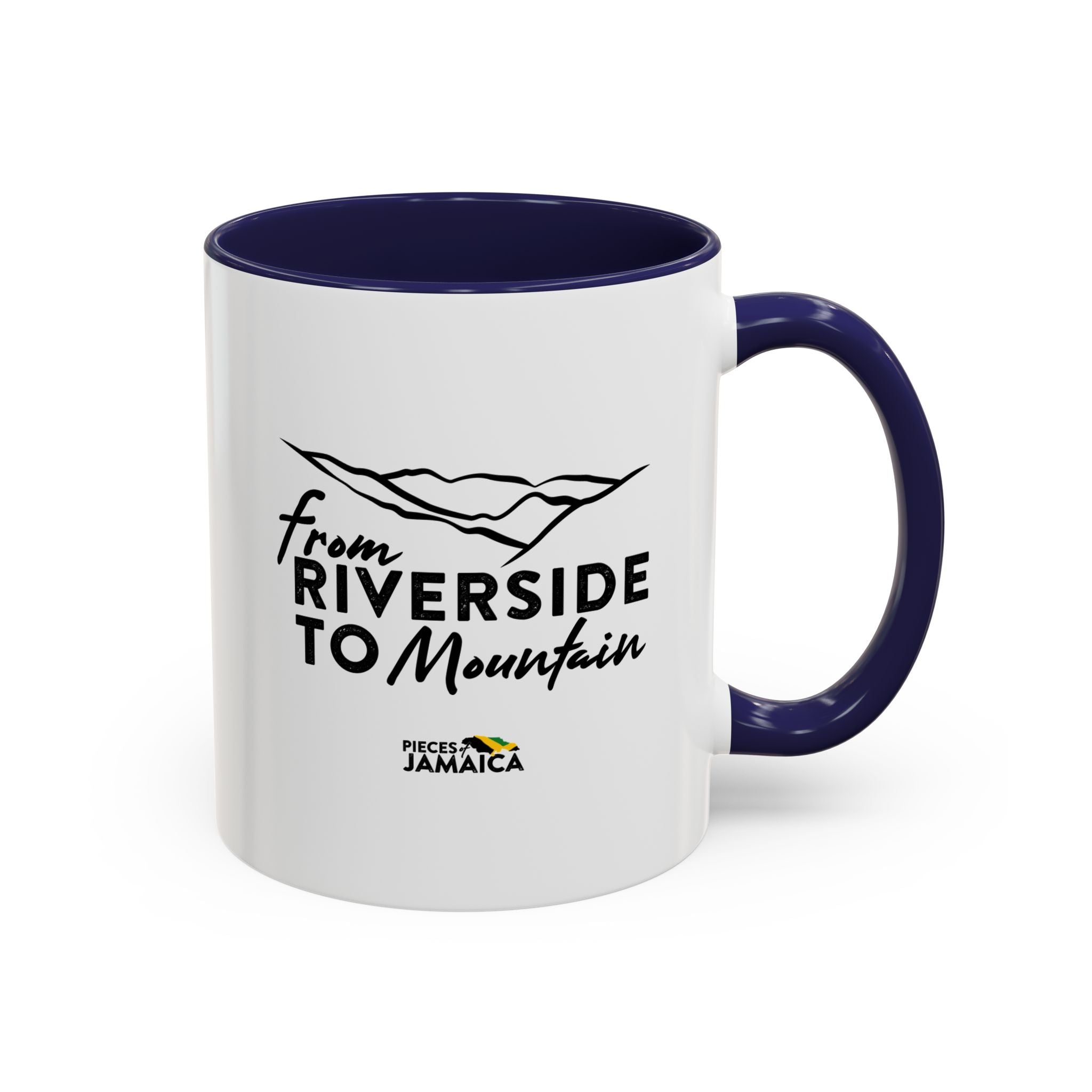 From Riverside to Mountain Accent Coffee Mug — Jamaica Nostalgia, Travel & Nature Gift (11/15oz)