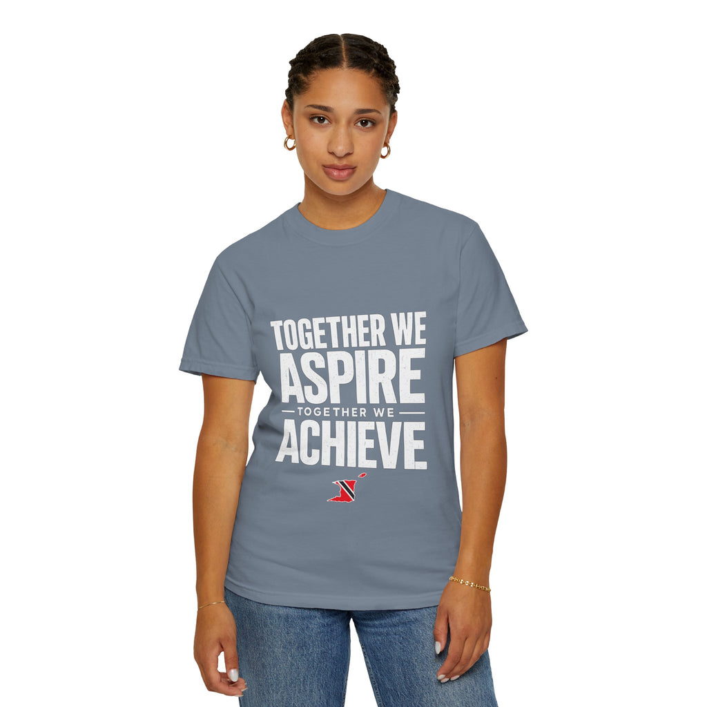 Aspire Achieve Motivational T-Shirt — "Together We Aspire, Together We Achieve"