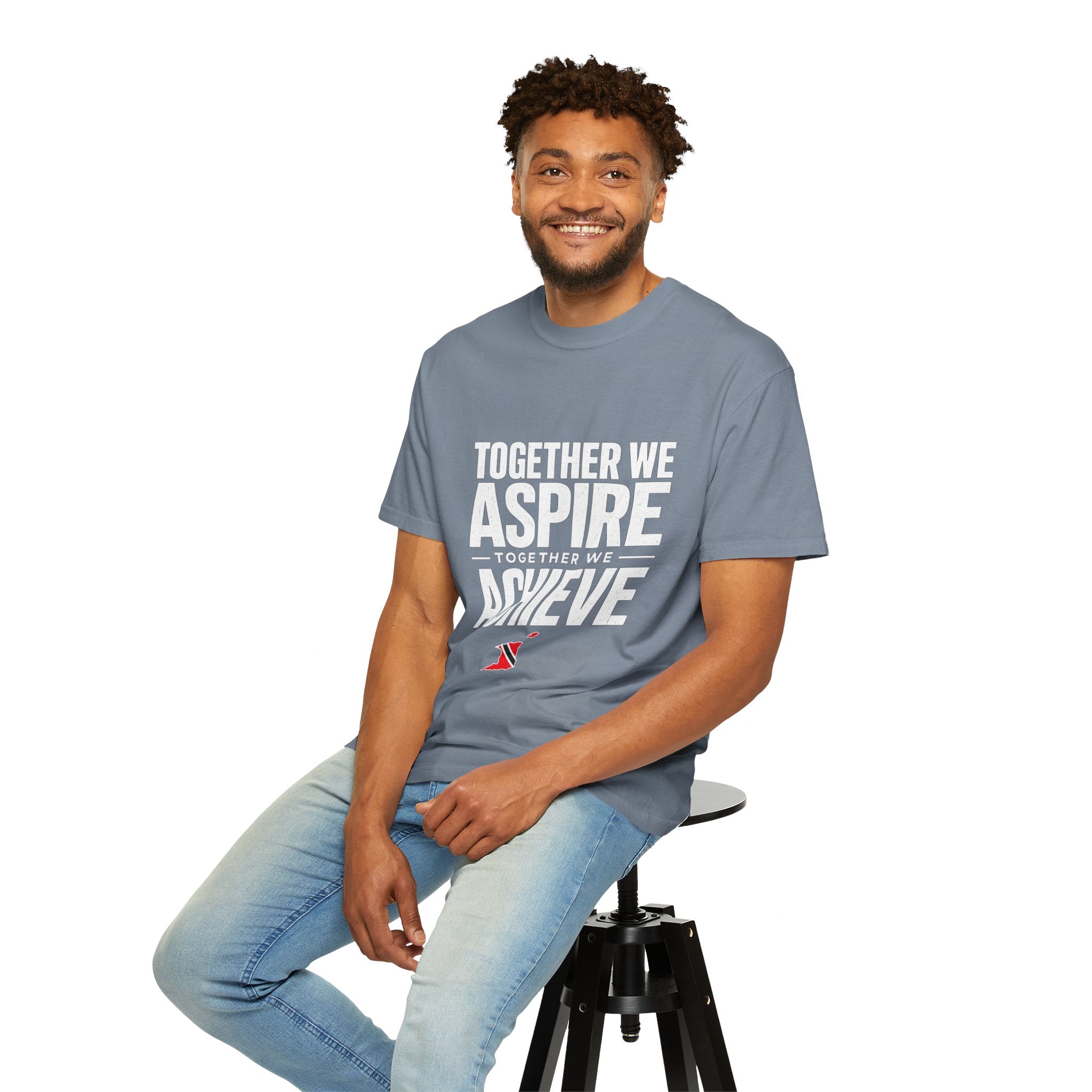 Aspire Achieve Motivational T-Shirt — "Together We Aspire, Together We Achieve"