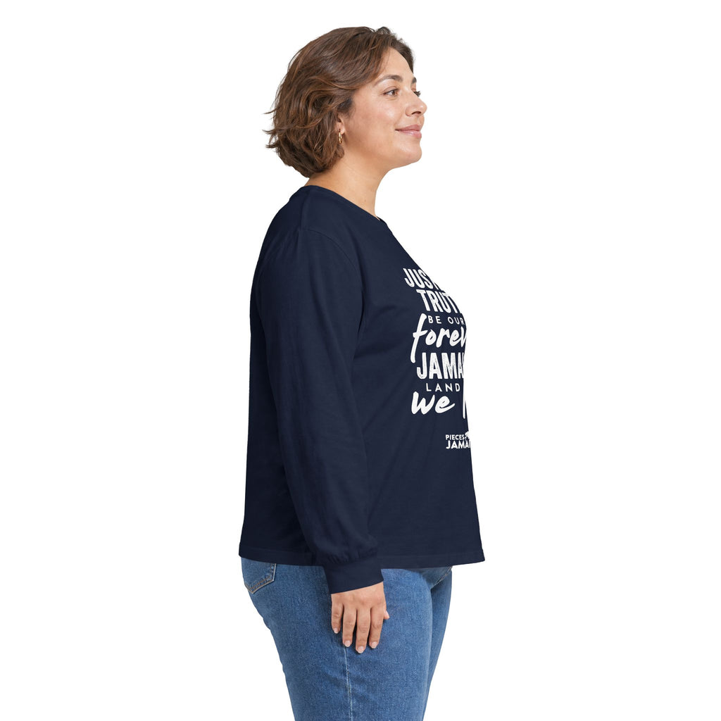 Justice Truth Forever Jamaica Long Sleeve Tee