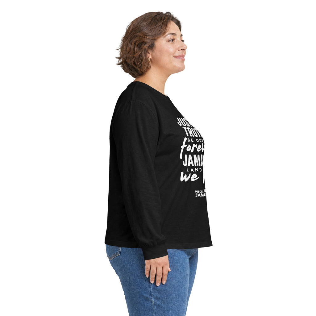 Justice Truth Forever Jamaica Long Sleeve Tee