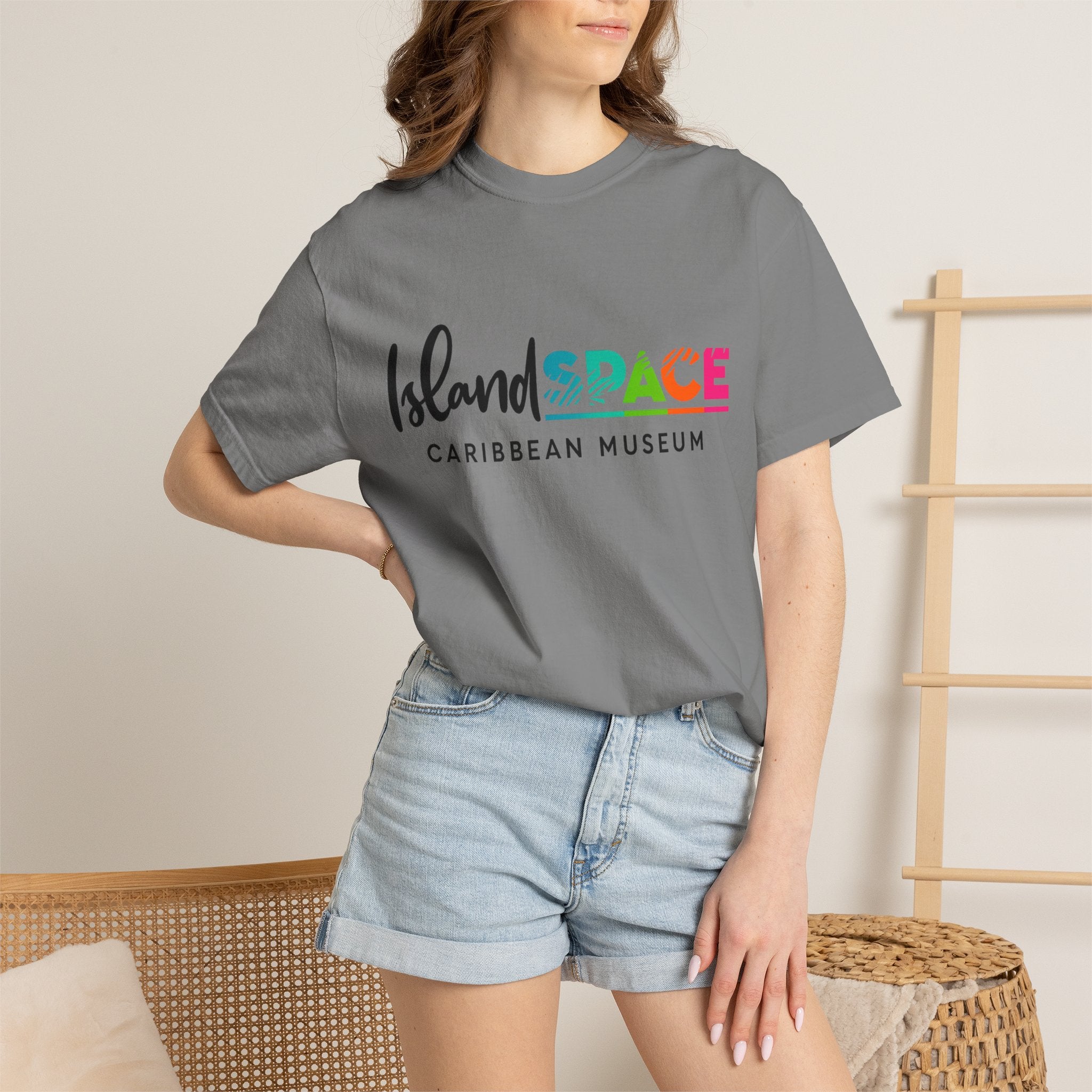 Island Space Caribbean Museum T-Shirt — Colorful Logo Tee