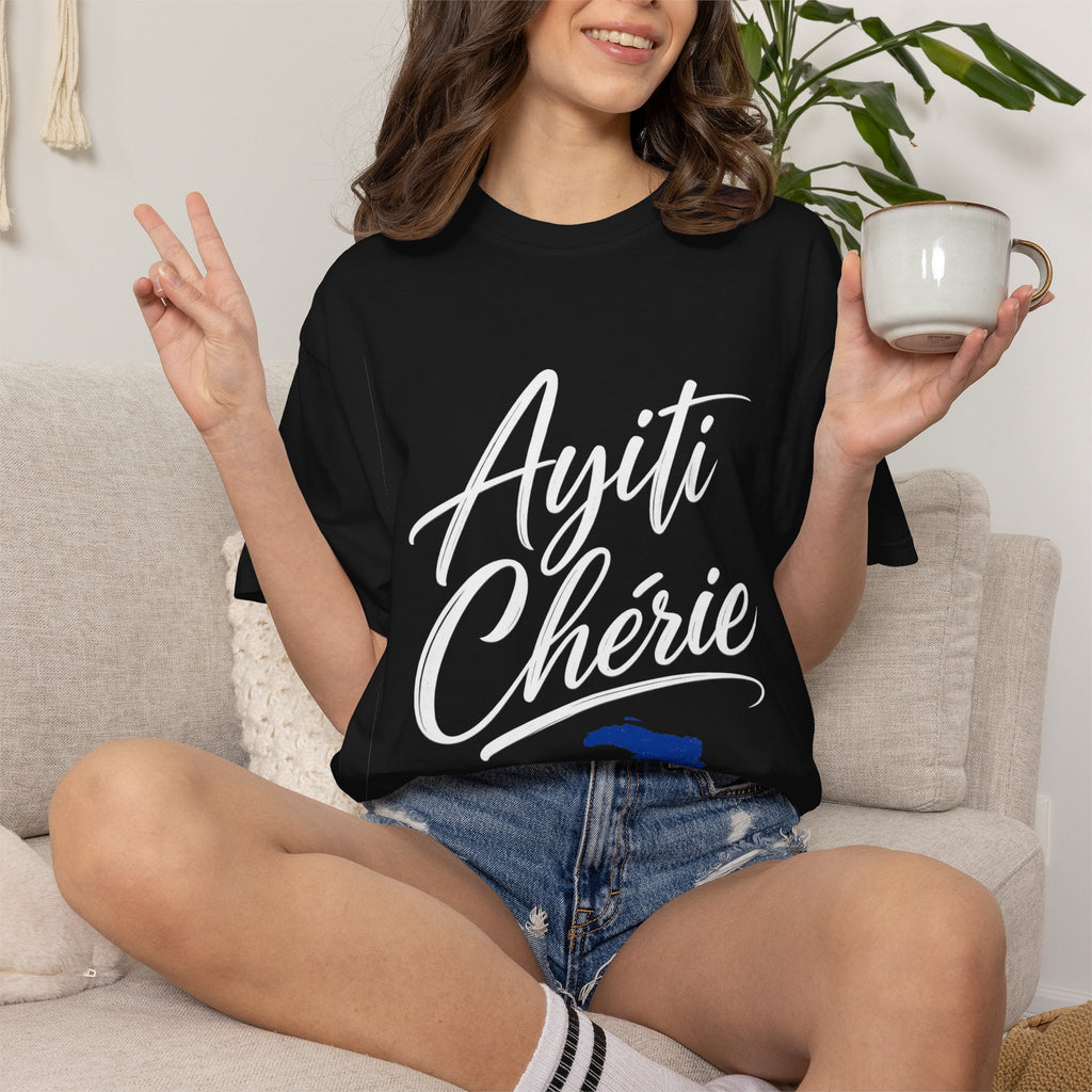 Haiti Ayiti Cherie Flag T-Shirt — Creole Pride Tee