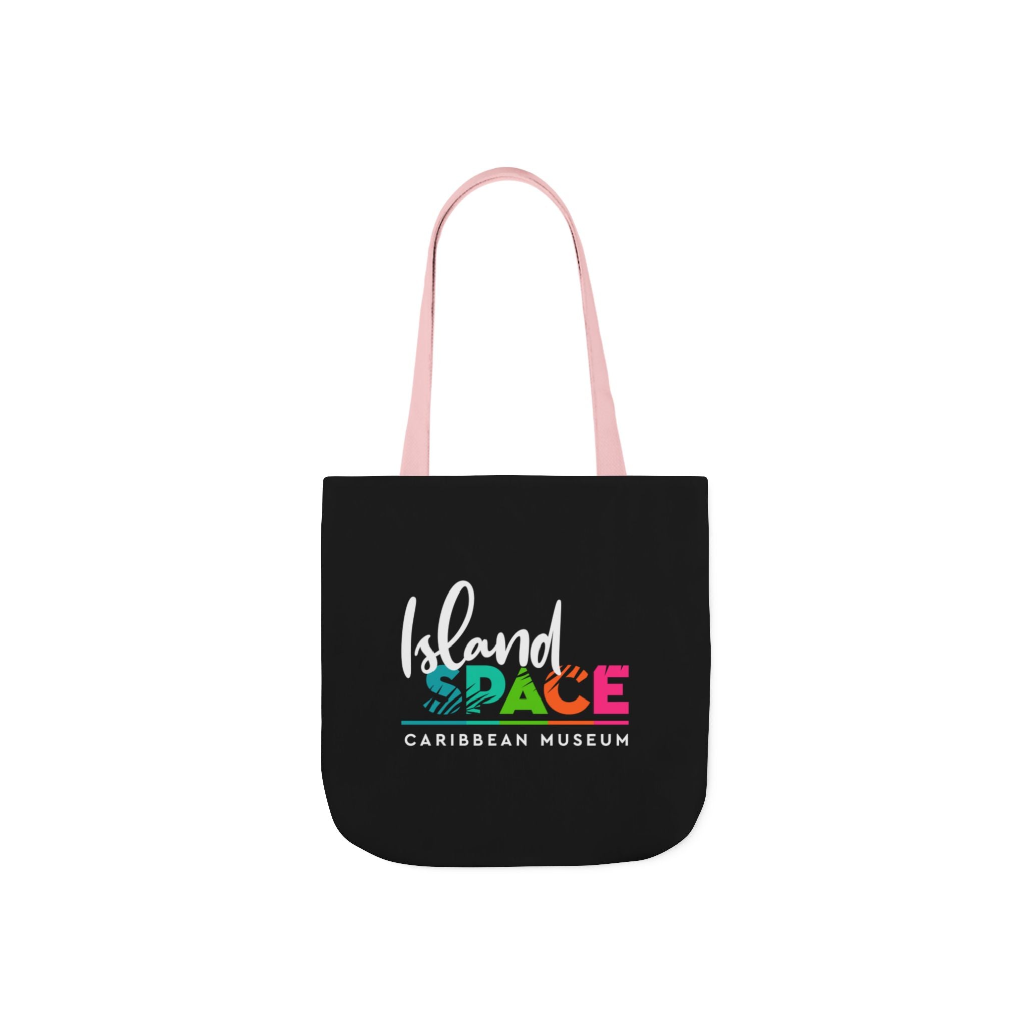 Island Space Caribbean Museum Canvas Tote Bag — Colorful Logo Beach Market Tote