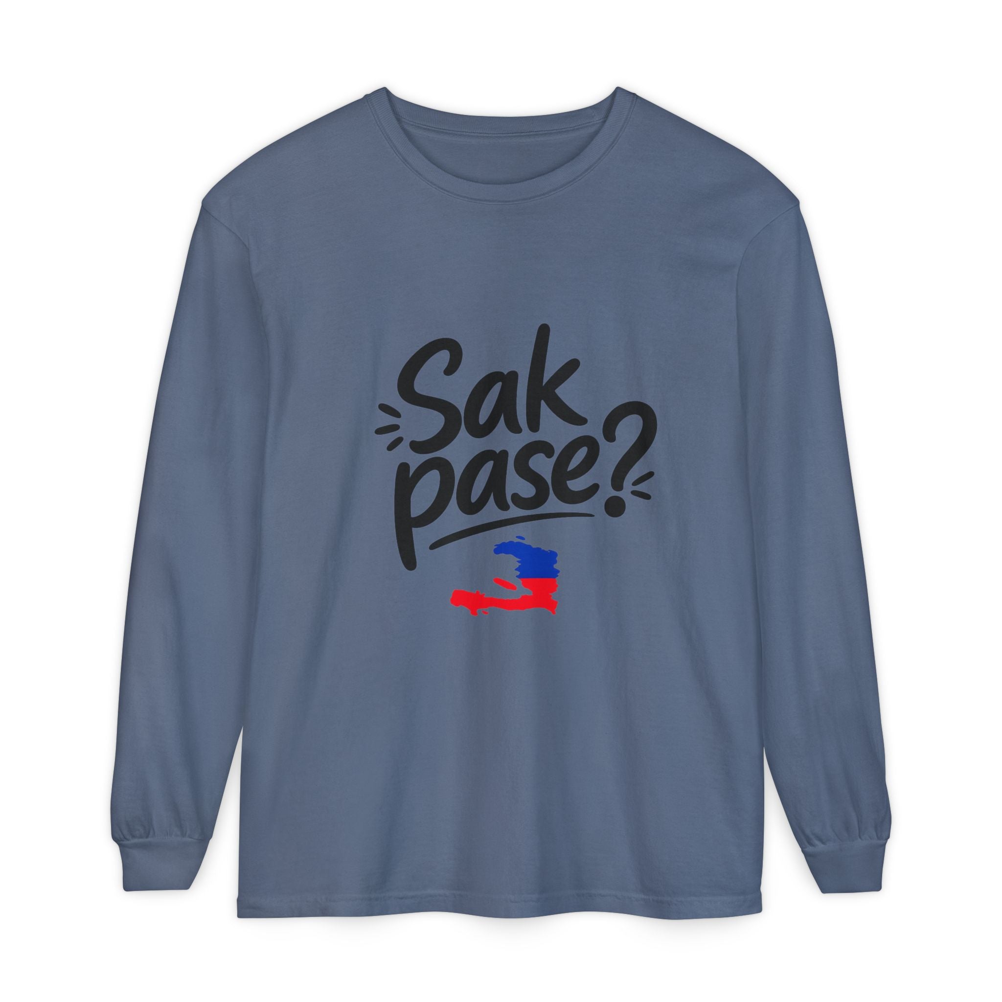Sak Pase? Haitian Pride Long Sleeve T-Shirt