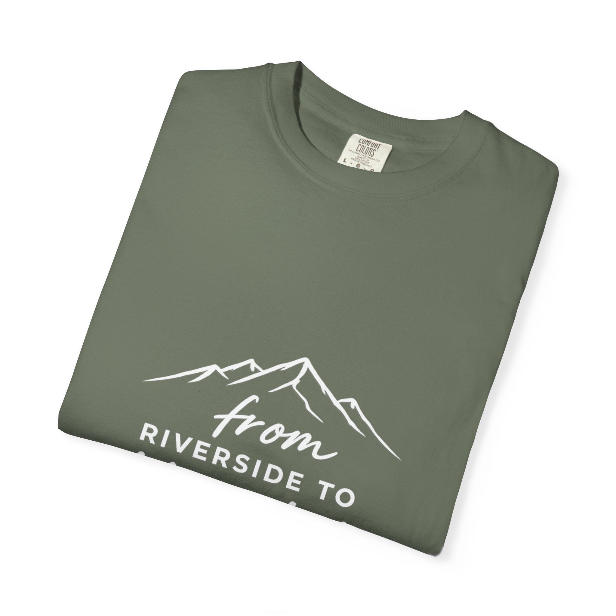 Unisex Garment-Dyed T-shirt - From Riverside to Mountain