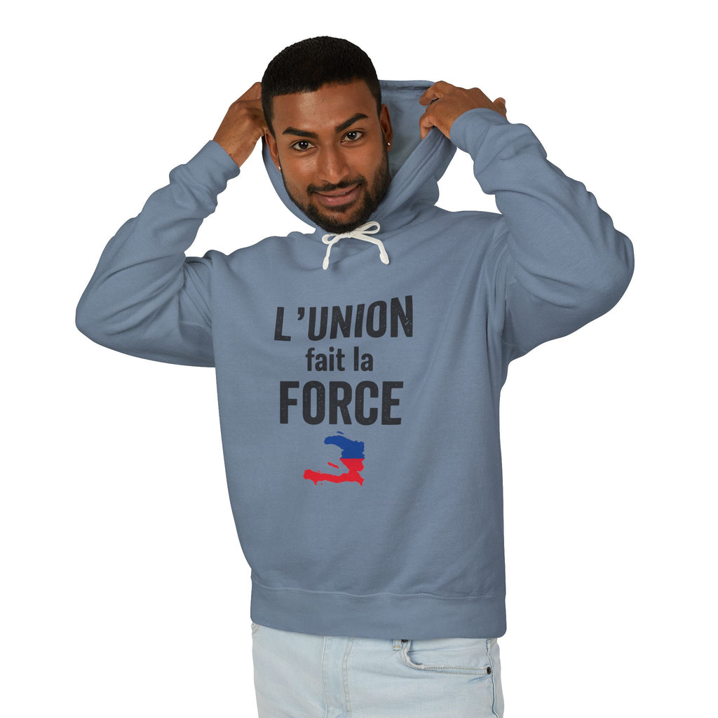 L'Union Fait La Force Hoodie — Haitian Pride Lightweight Pullover