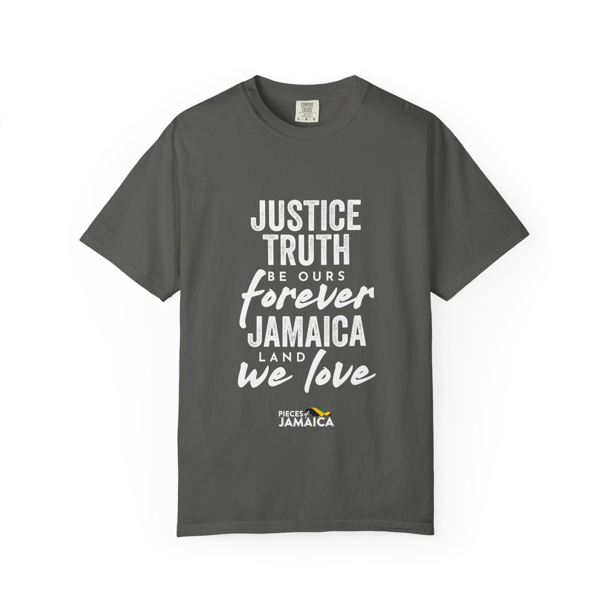 Jamaica Love T-Shirt — "Justice, Truth Be Ours Forever" Graphic Tee