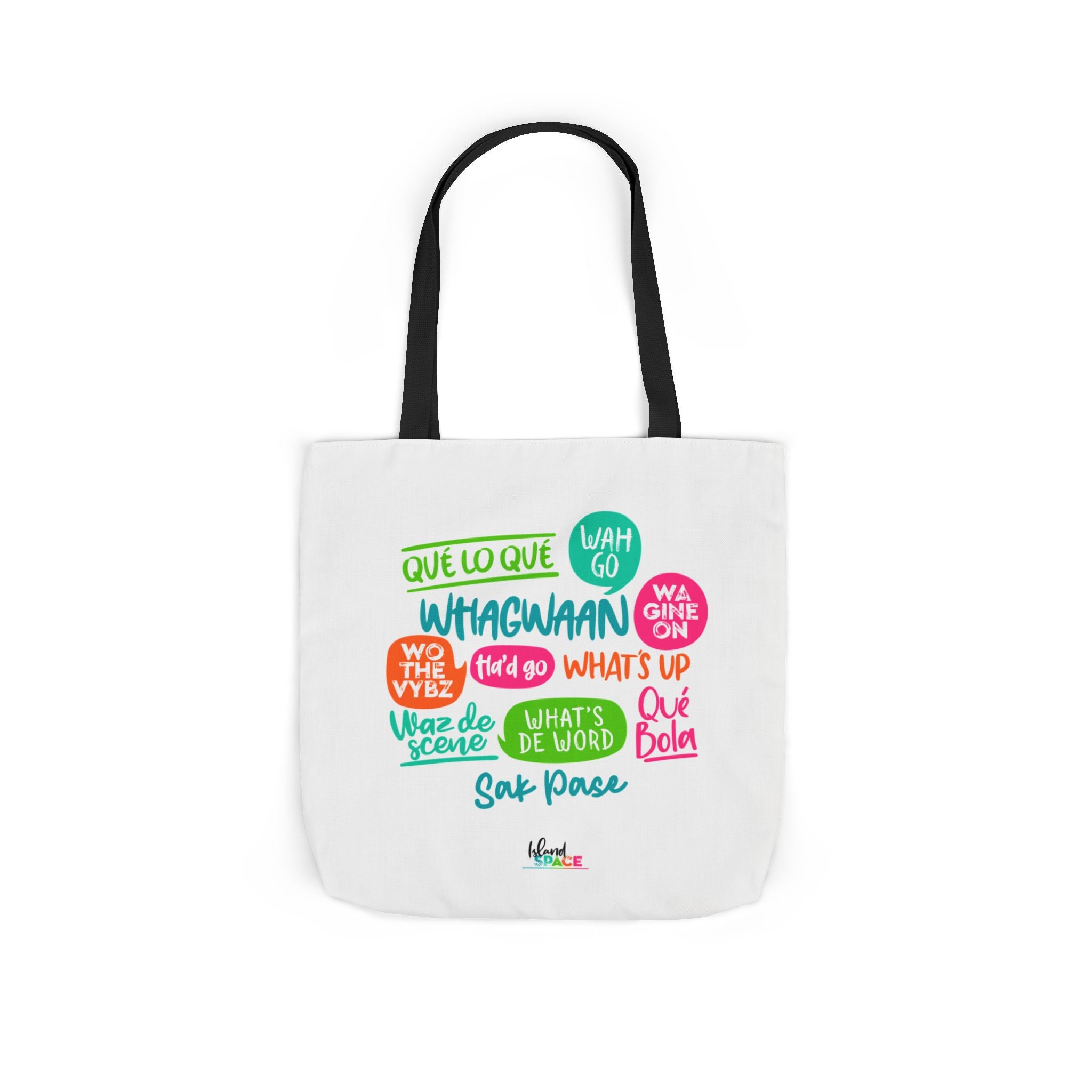 What's Up Colorful Speech Bubble Canvas Tote