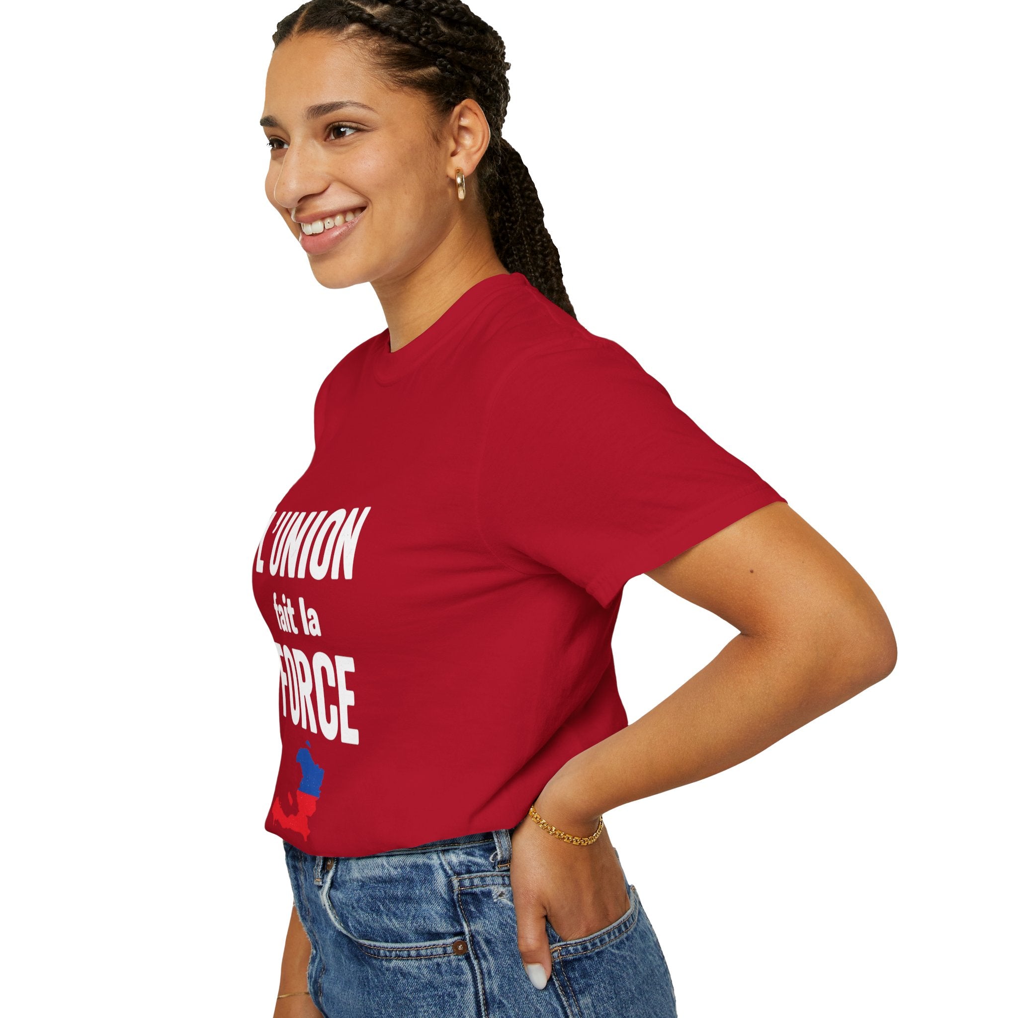 L'Union fait la force T-Shirt — Haitian Unity Graphic Tee