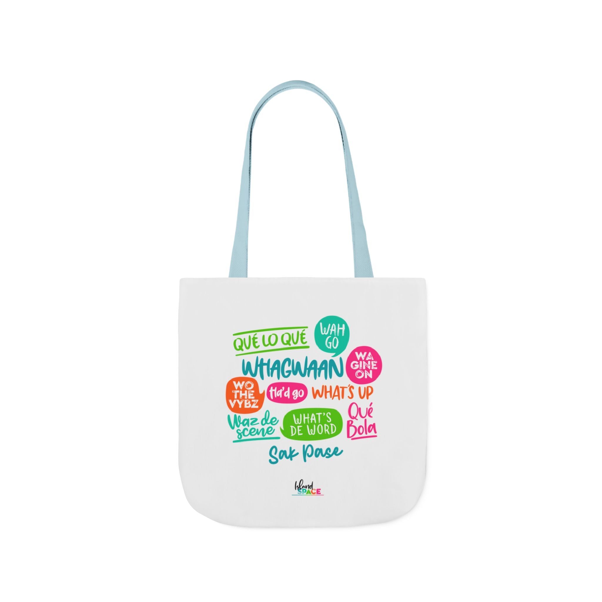 What's Up Colorful Speech Bubble Canvas Tote