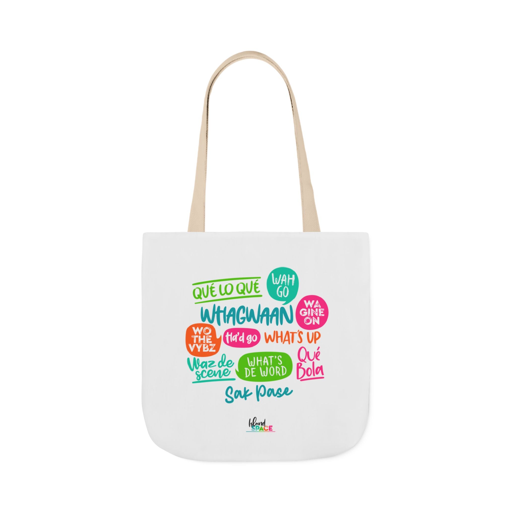 What's Up Colorful Speech Bubble Canvas Tote