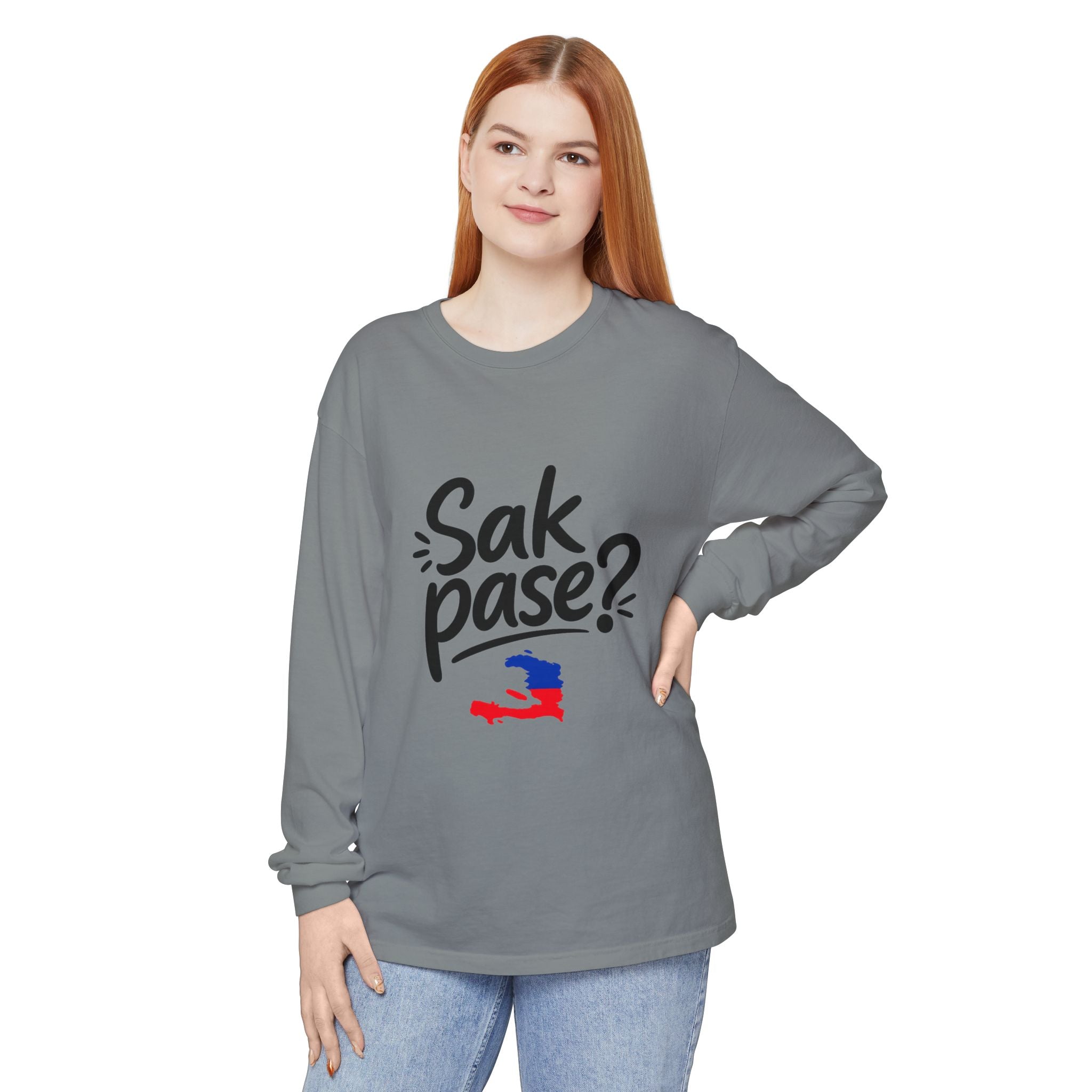 Sak Pase? Haitian Pride Long Sleeve T-Shirt