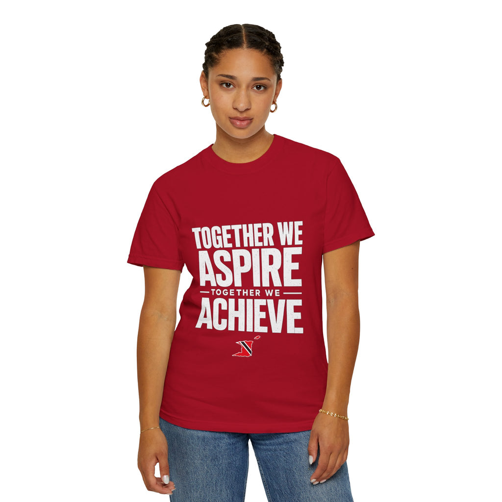 Aspire Achieve Motivational T-Shirt — "Together We Aspire, Together We Achieve"