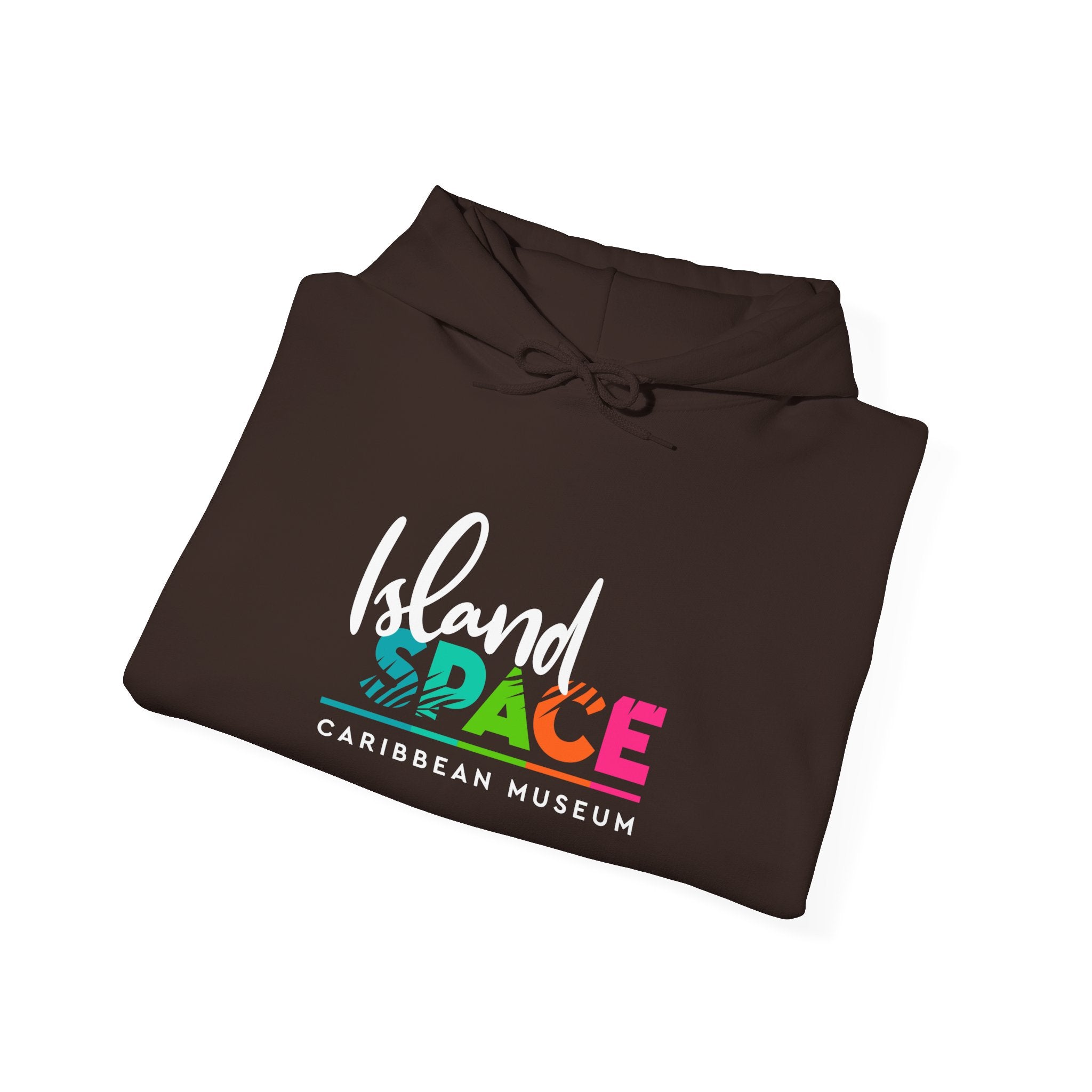 Island SPACE Caribbean Museum Hoodie – Colorful Logo Pullover