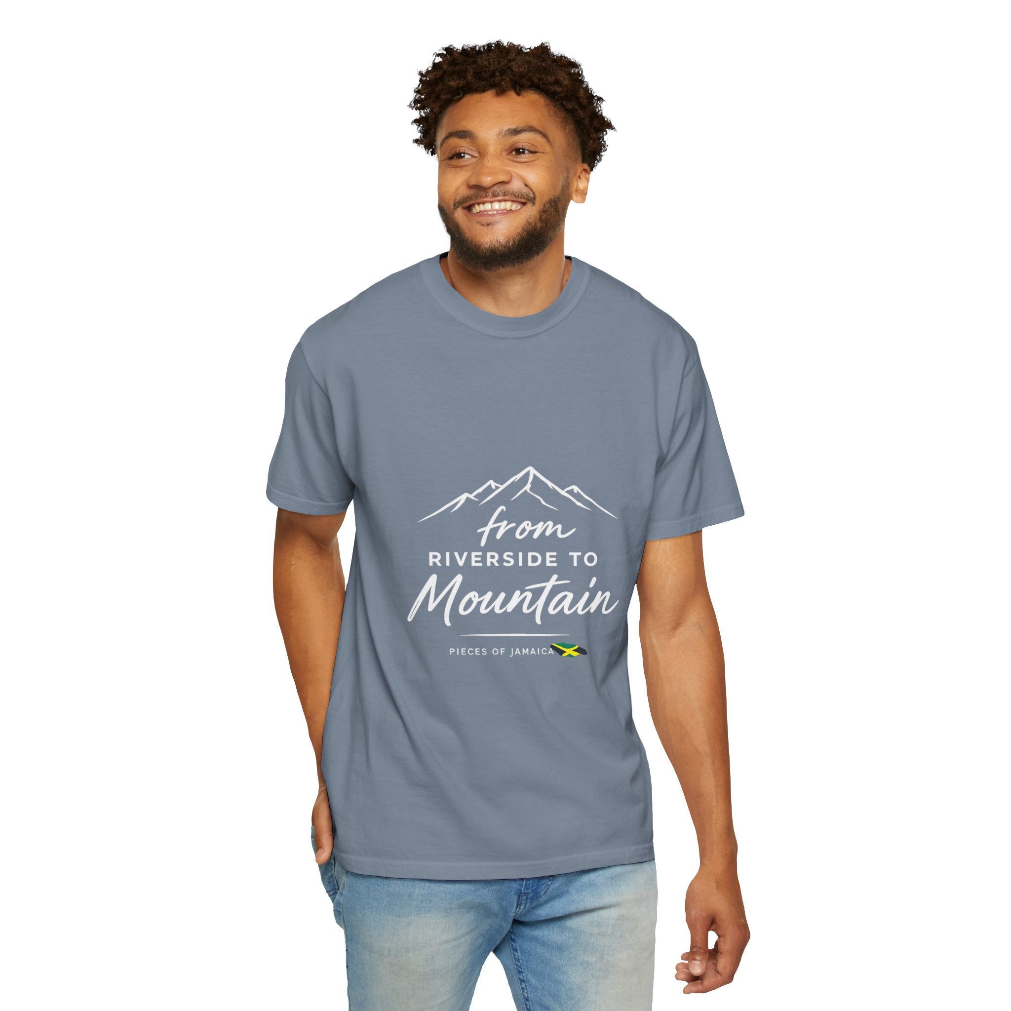 Unisex Garment-Dyed T-shirt - From Riverside to Mountain