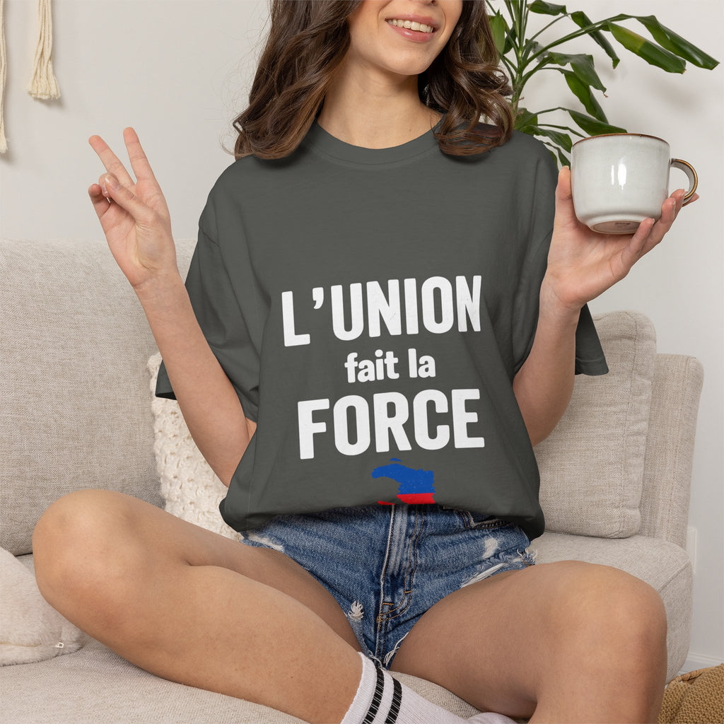 L'Union fait la force T-Shirt — Haitian Unity Graphic Tee