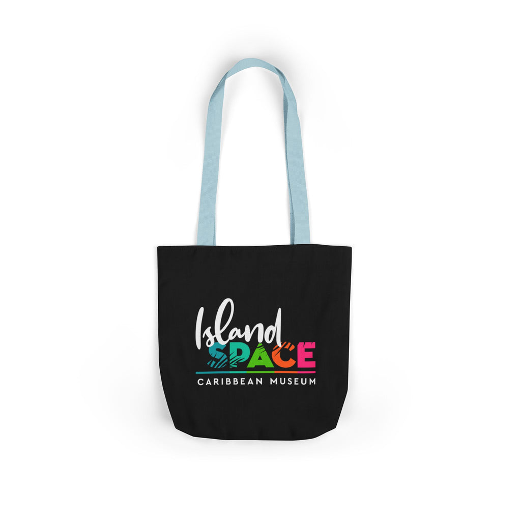 Island Space Caribbean Museum Canvas Tote Bag — Colorful Logo Beach Market Tote