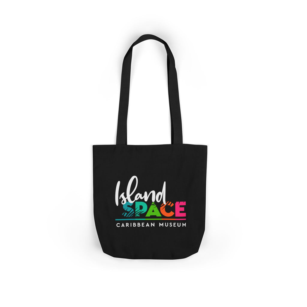Island Space Caribbean Museum Canvas Tote Bag — Colorful Logo Beach Market Tote