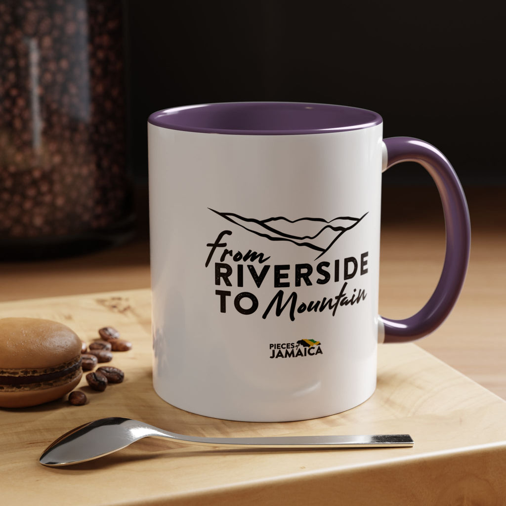 From Riverside to Mountain Accent Coffee Mug — Jamaica Nostalgia, Travel & Nature Gift (11/15oz)