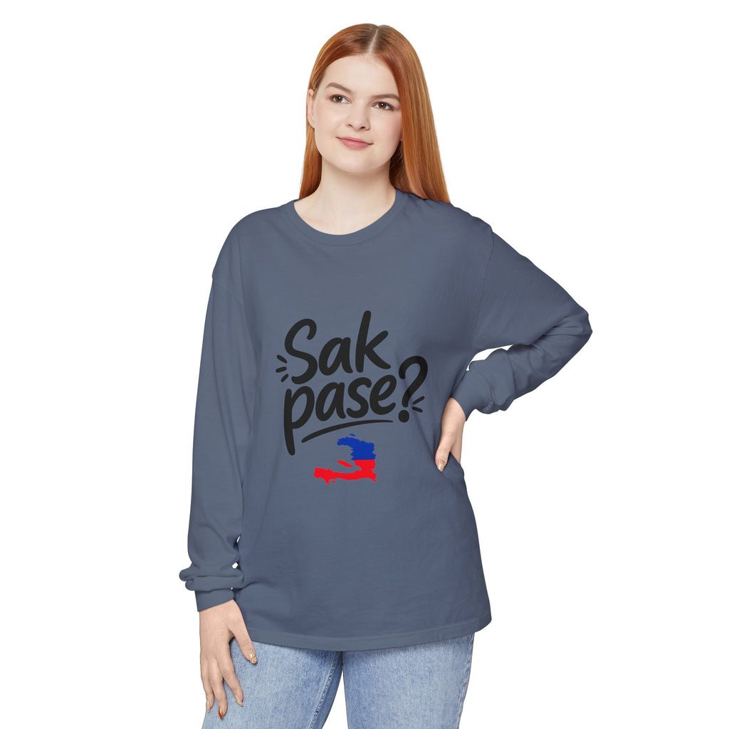 Sak Pase? Haitian Pride Long Sleeve T-Shirt