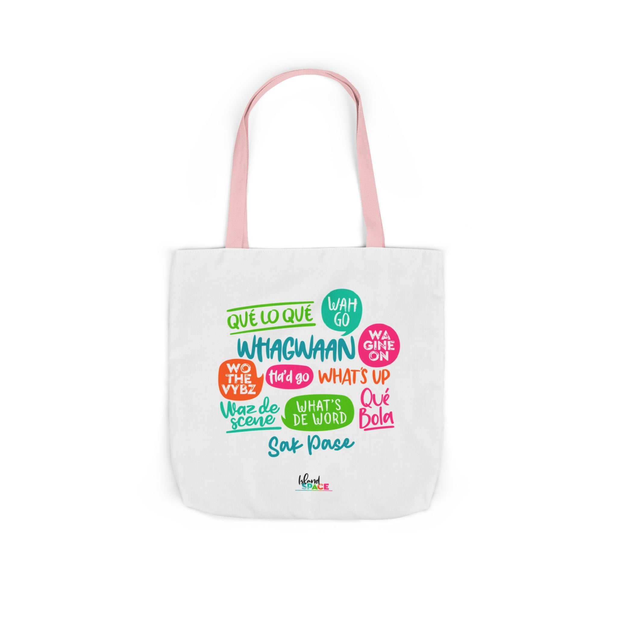 What's Up Colorful Speech Bubble Canvas Tote