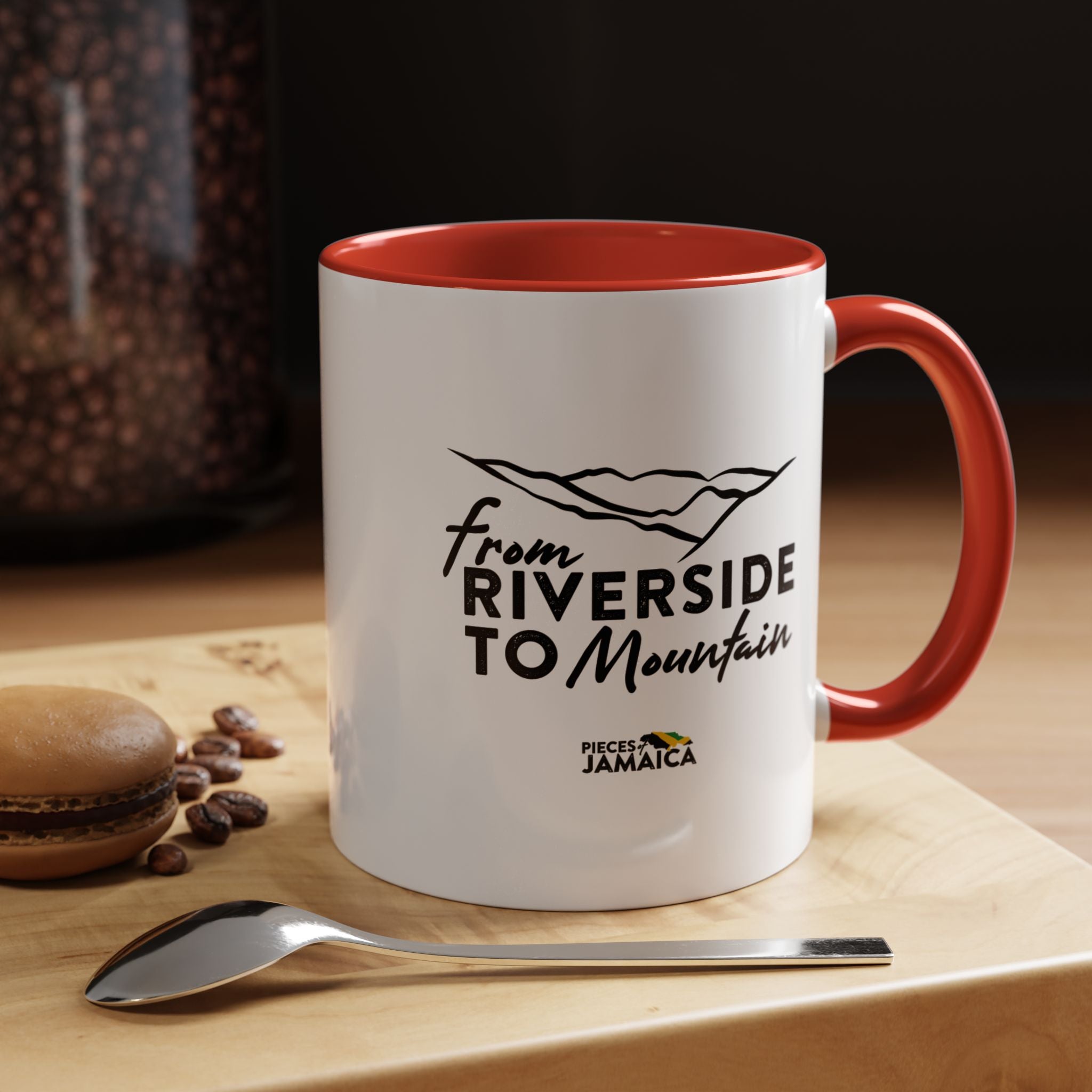 From Riverside to Mountain Accent Coffee Mug — Jamaica Nostalgia, Travel & Nature Gift (11/15oz)