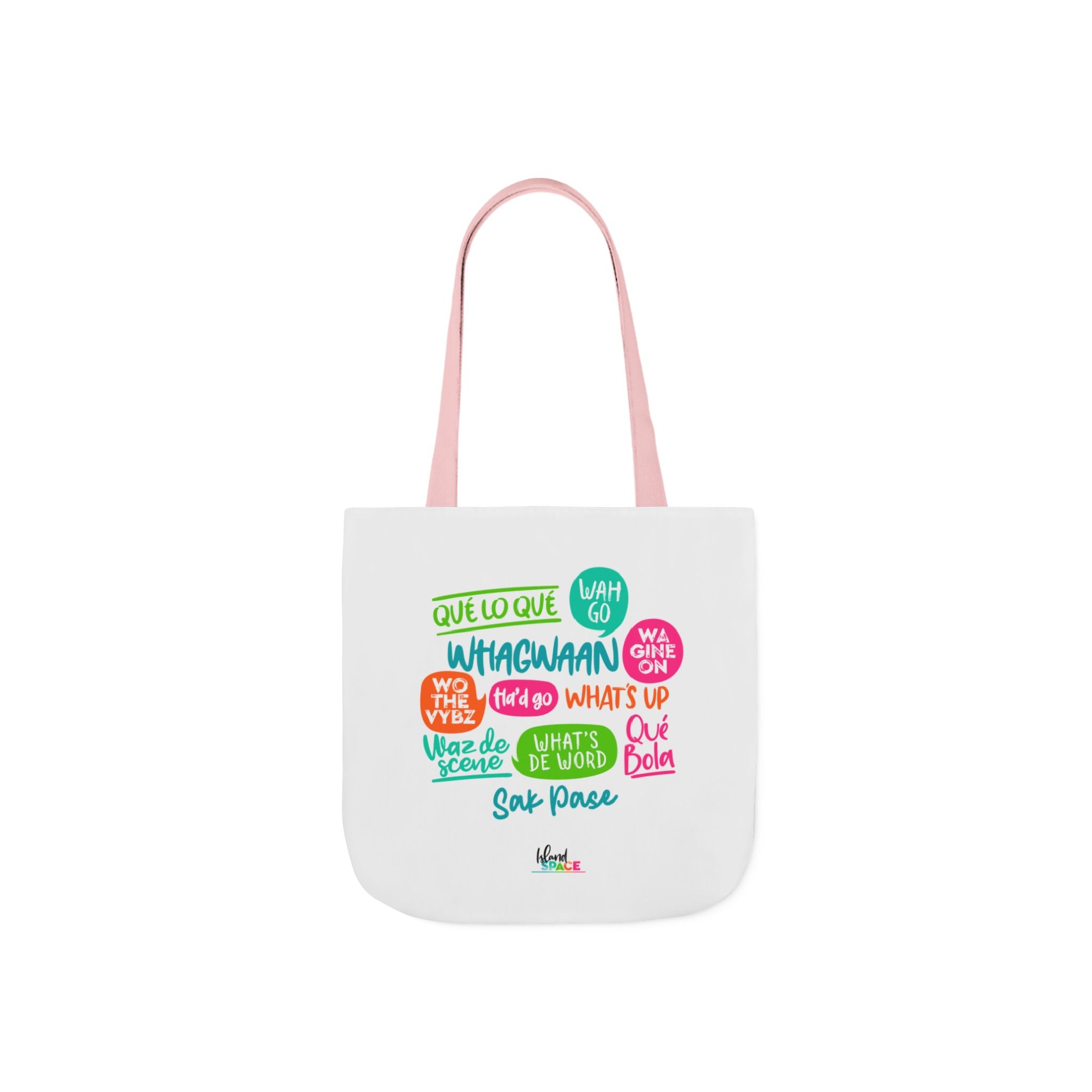 What's Up Colorful Speech Bubble Canvas Tote