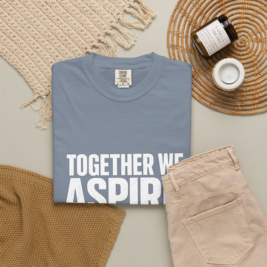 Aspire Achieve Motivational T-Shirt — "Together We Aspire, Together We Achieve"