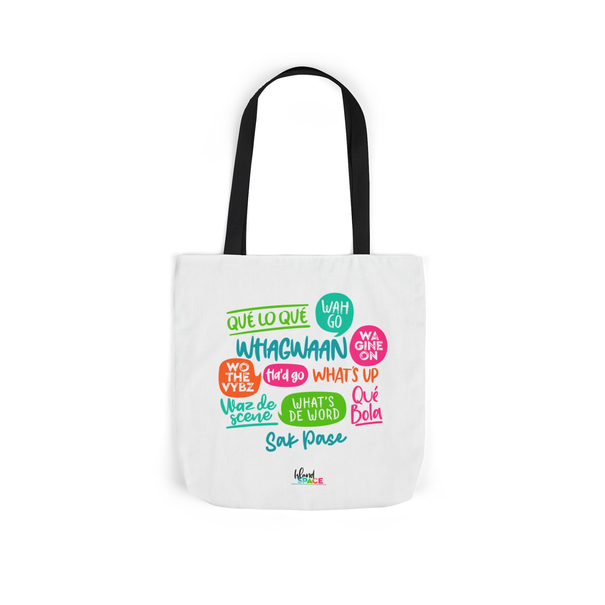 What's Up Colorful Speech Bubble Canvas Tote