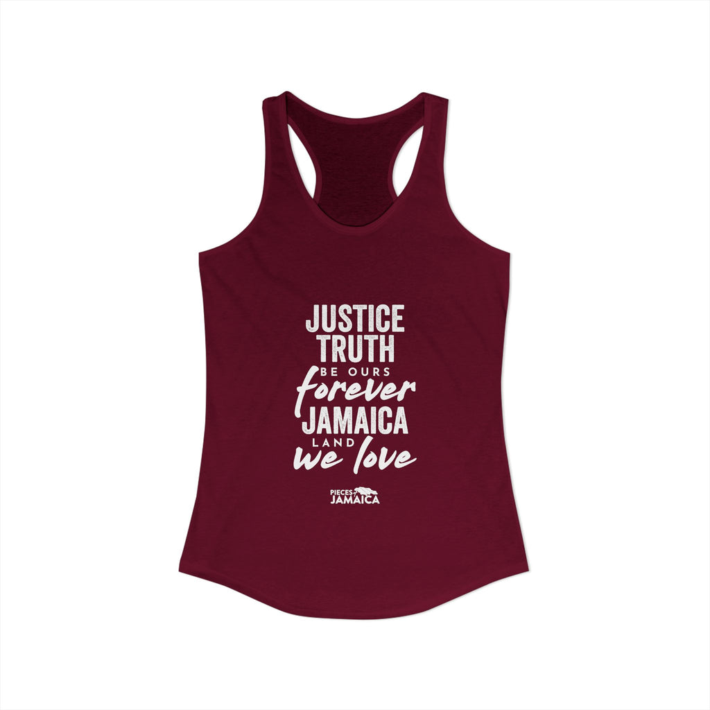 Women's Justice Truth Be Ours Forever Racerback Tank