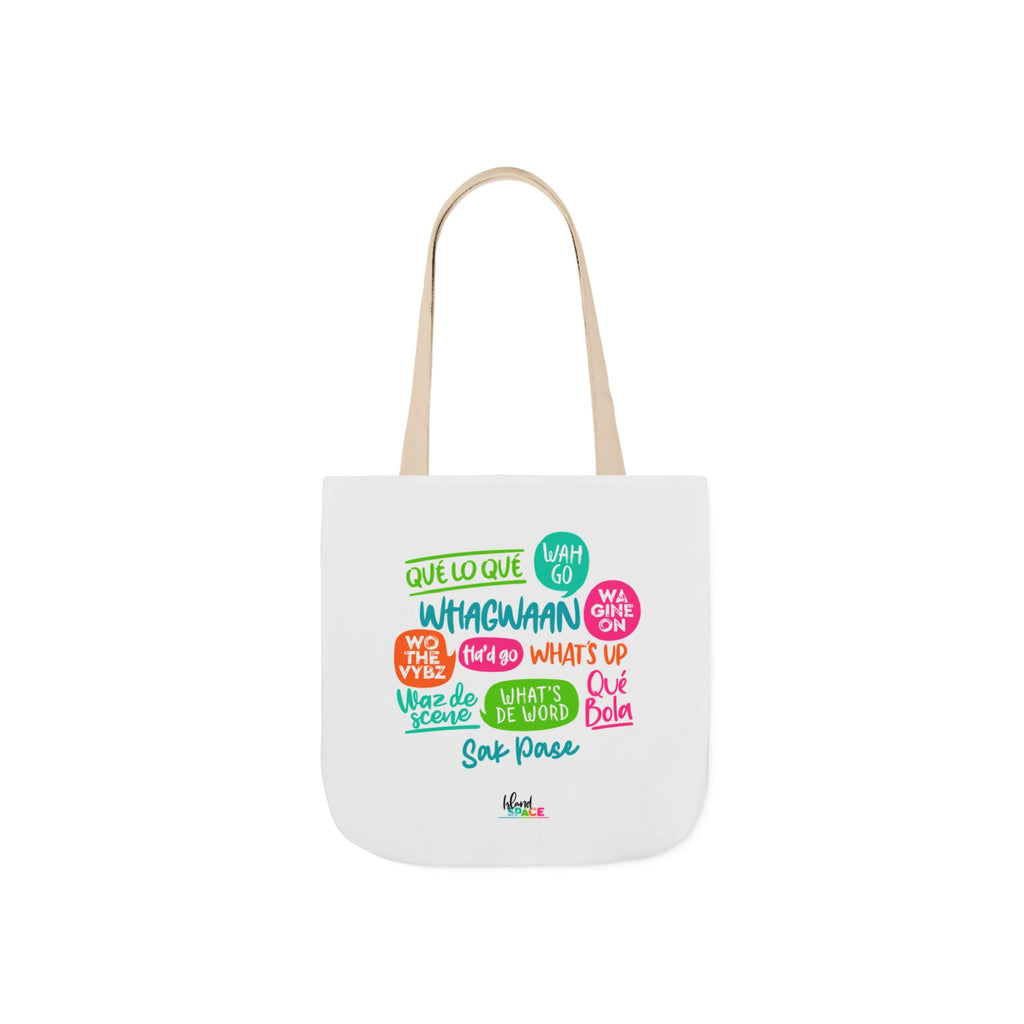 What's Up Colorful Speech Bubble Canvas Tote