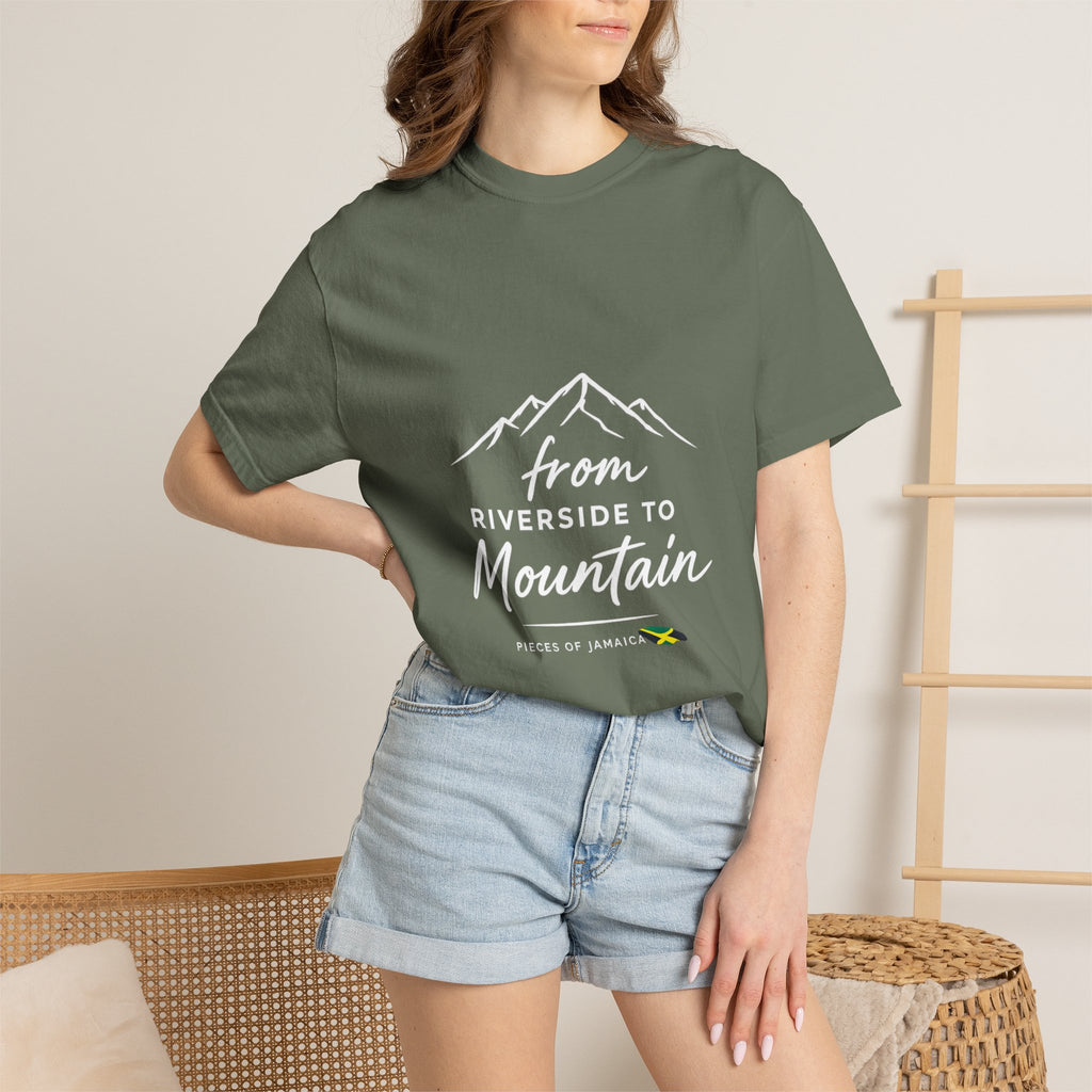 Unisex Garment-Dyed T-shirt - From Riverside to Mountain