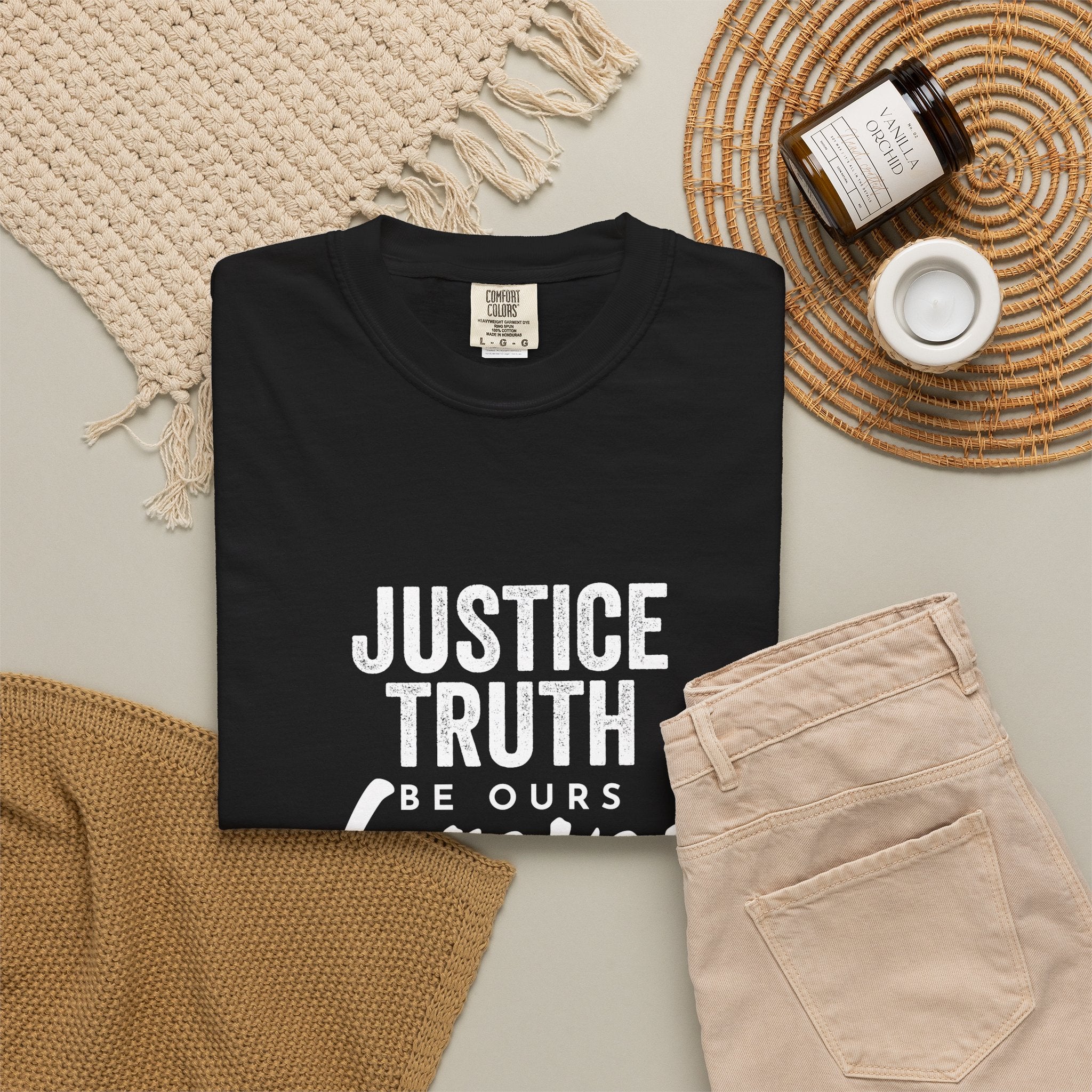 Jamaica Love T-Shirt — "Justice, Truth Be Ours Forever" Graphic Tee