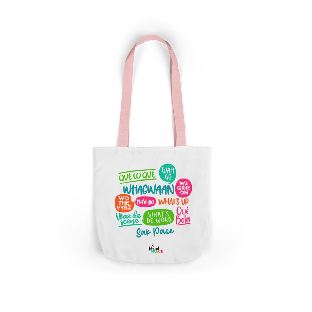 What's Up Colorful Speech Bubble Canvas Tote