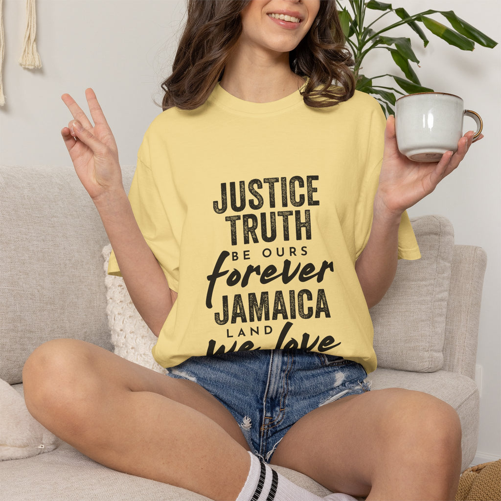 Jamaica 'Justice • Truth • Be Ours Forever' Graphic T-Shirt