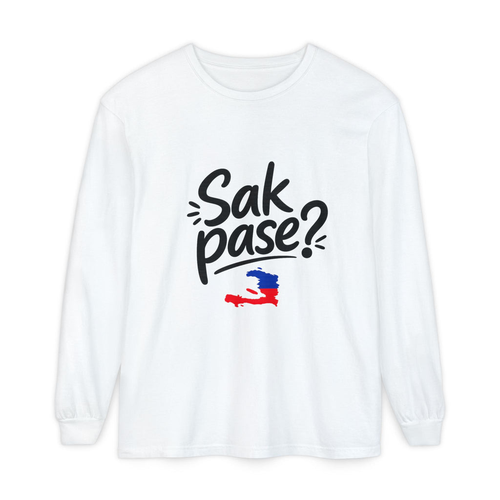 Sak Pase? Haitian Pride Long Sleeve T-Shirt