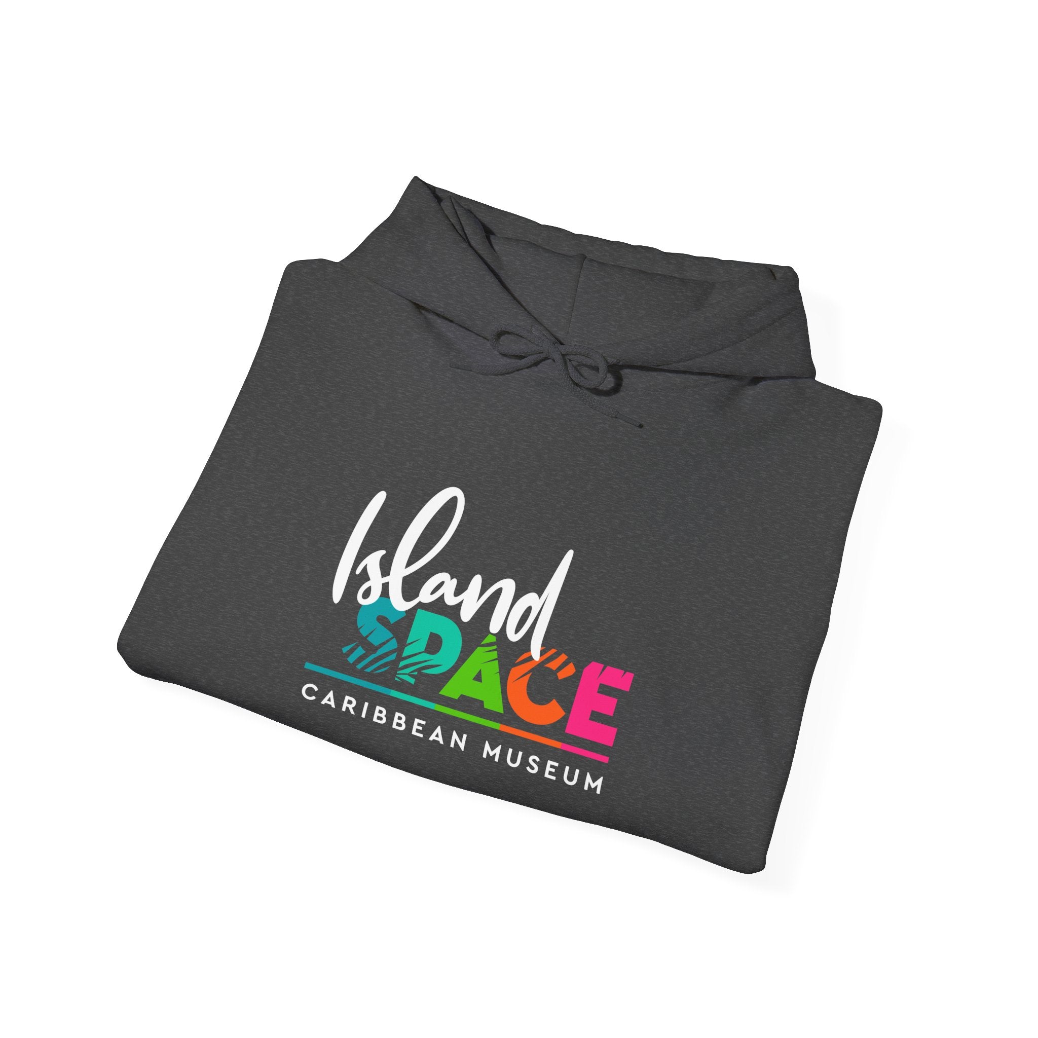 Island SPACE Caribbean Museum Hoodie – Colorful Logo Pullover