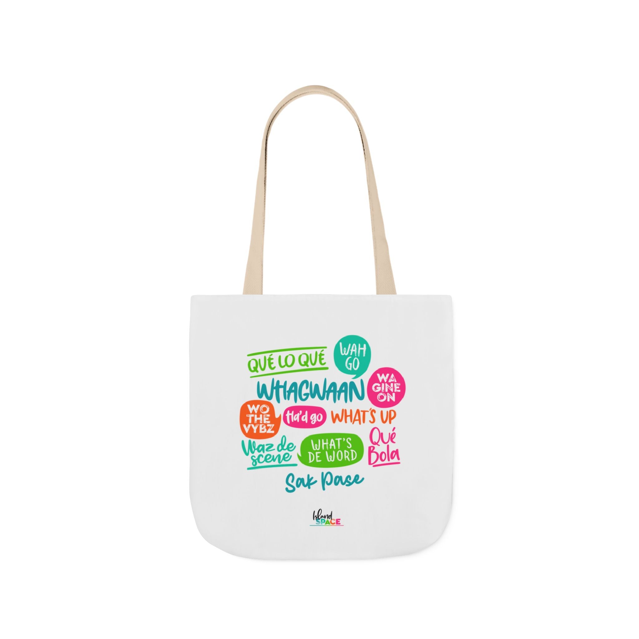 What's Up Colorful Speech Bubble Canvas Tote