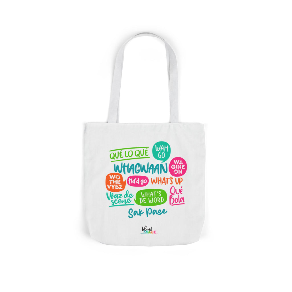 What's Up Colorful Speech Bubble Canvas Tote