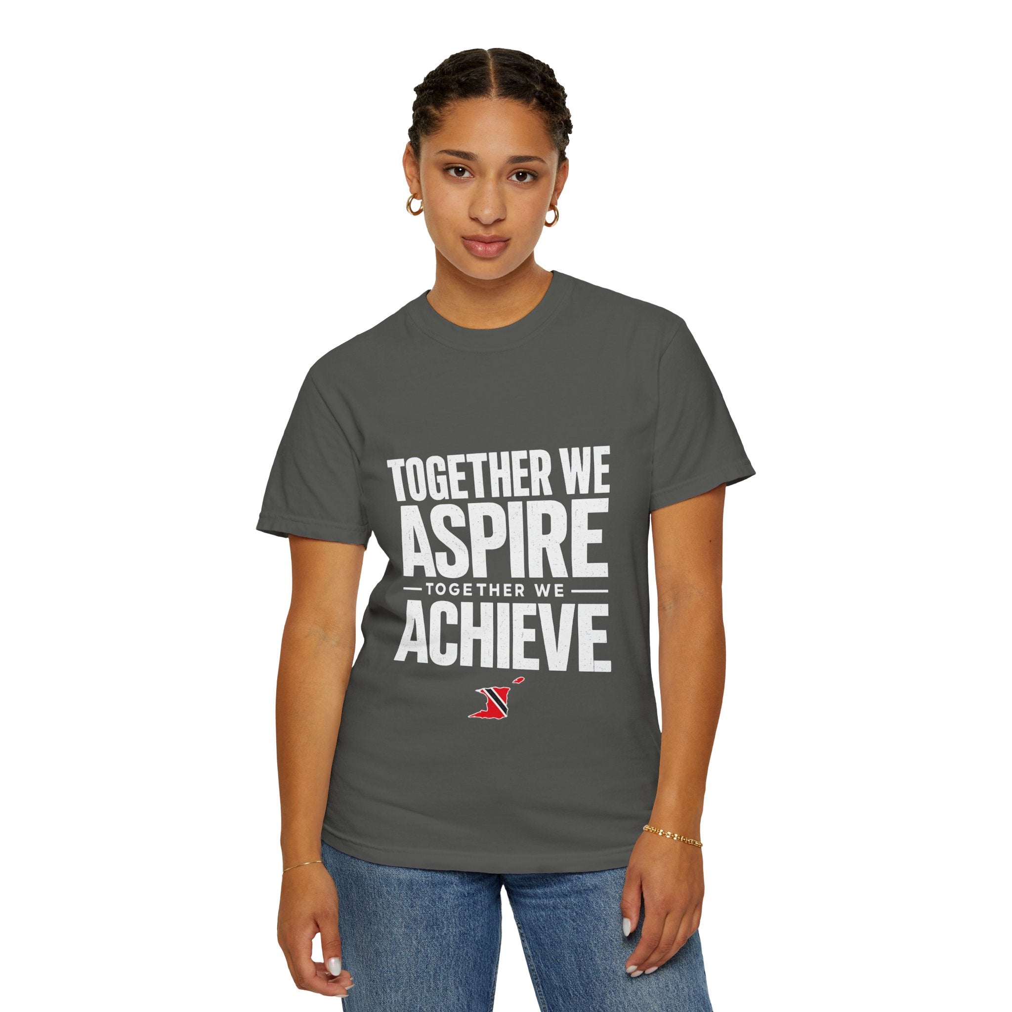 Aspire Achieve Motivational T-Shirt — "Together We Aspire, Together We Achieve"