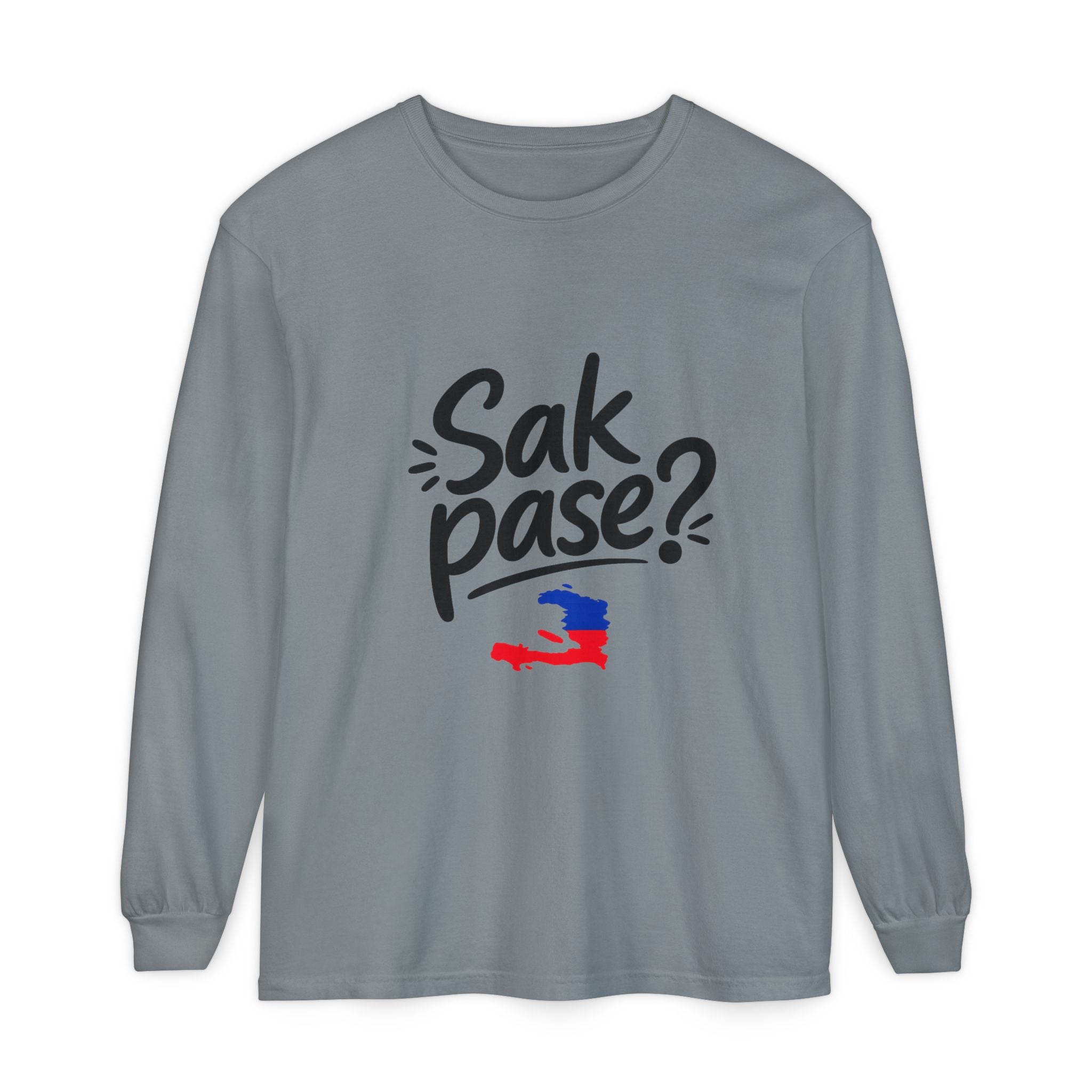 Sak Pase? Haitian Pride Long Sleeve T-Shirt
