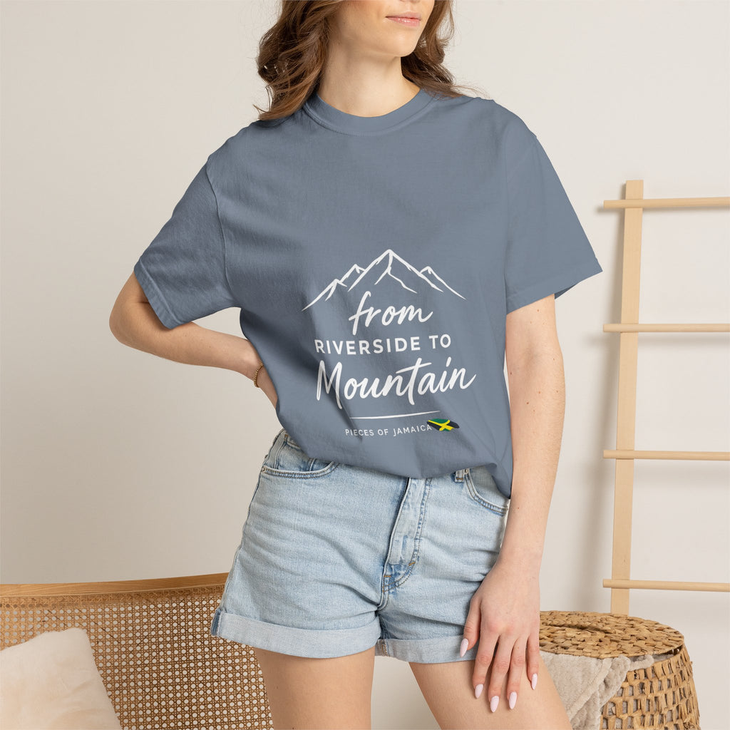 Unisex Garment-Dyed T-shirt - From Riverside to Mountain