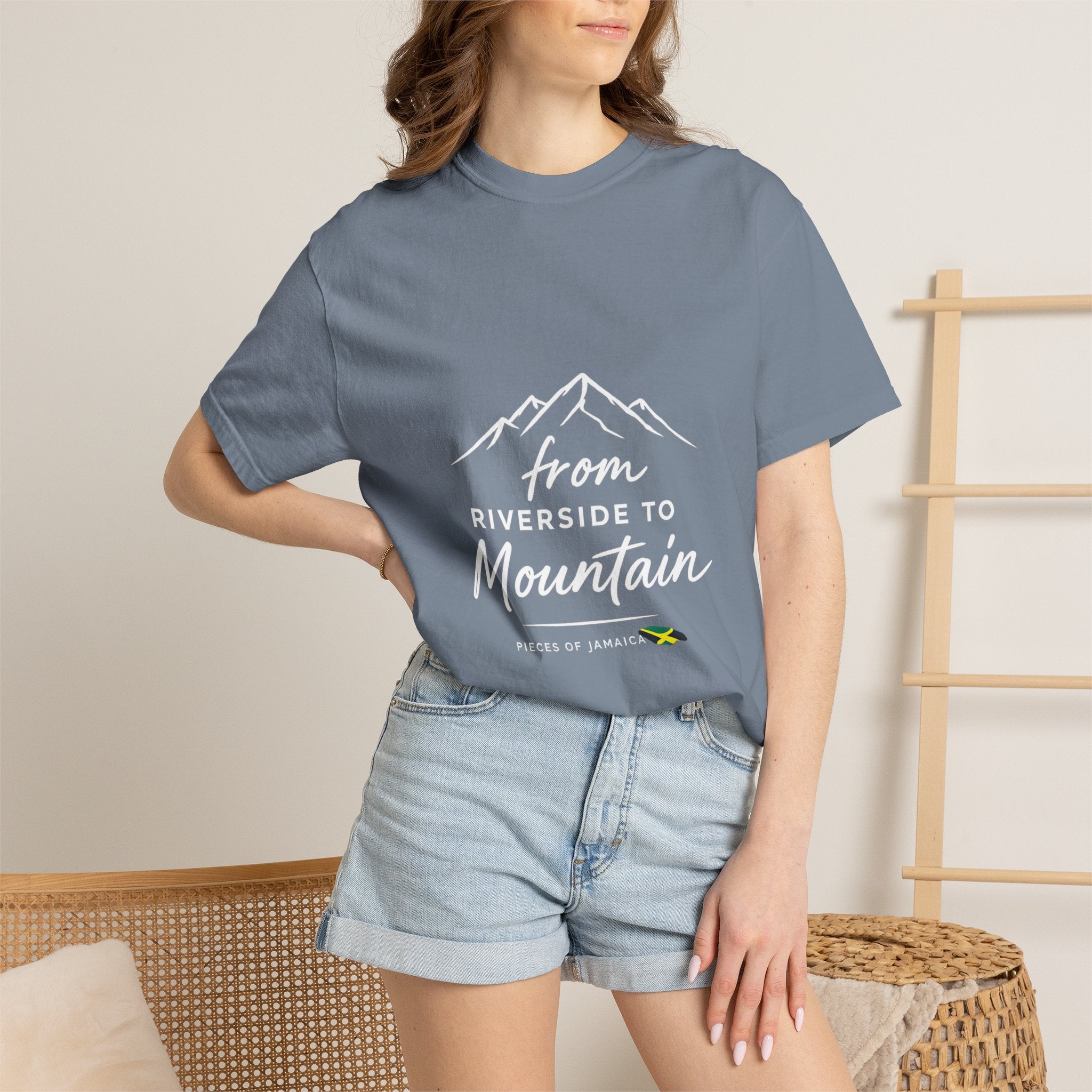 Unisex Garment-Dyed T-shirt - From Riverside to Mountain